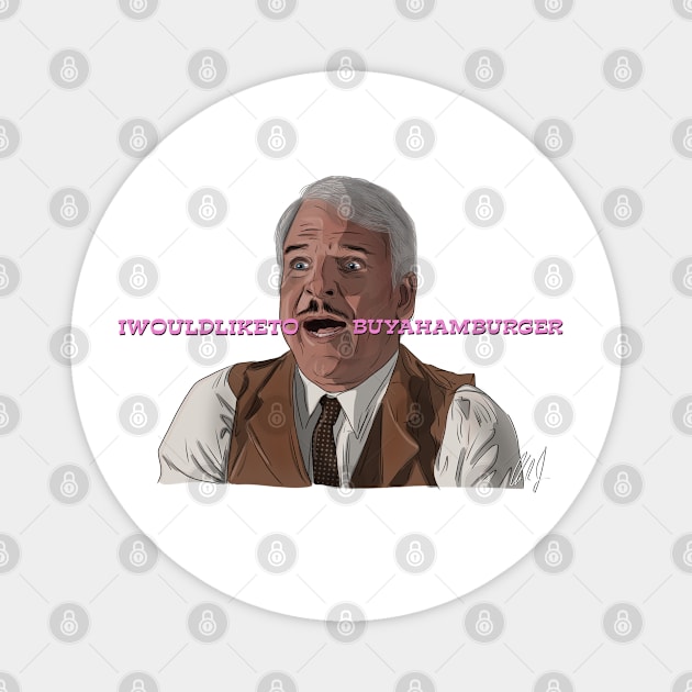 Pink Panther: I Would Like To Buy A Hamburger Magnet by 51Deesigns